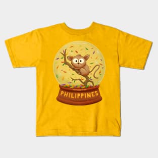 Tarsier “Leaf” (Snow) Globe Kids T-Shirt